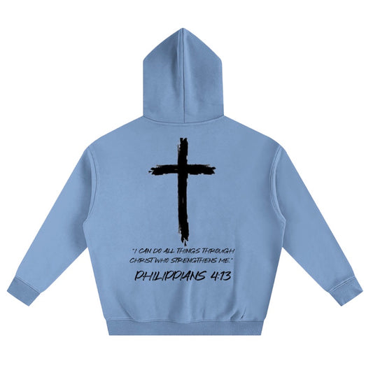 Blue Philippians 4:13 sweatshirt