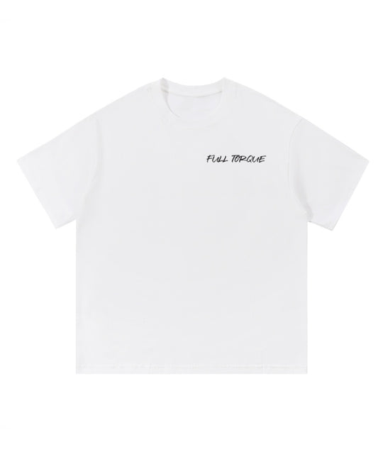 White Full Torque t-shirt pink lightning